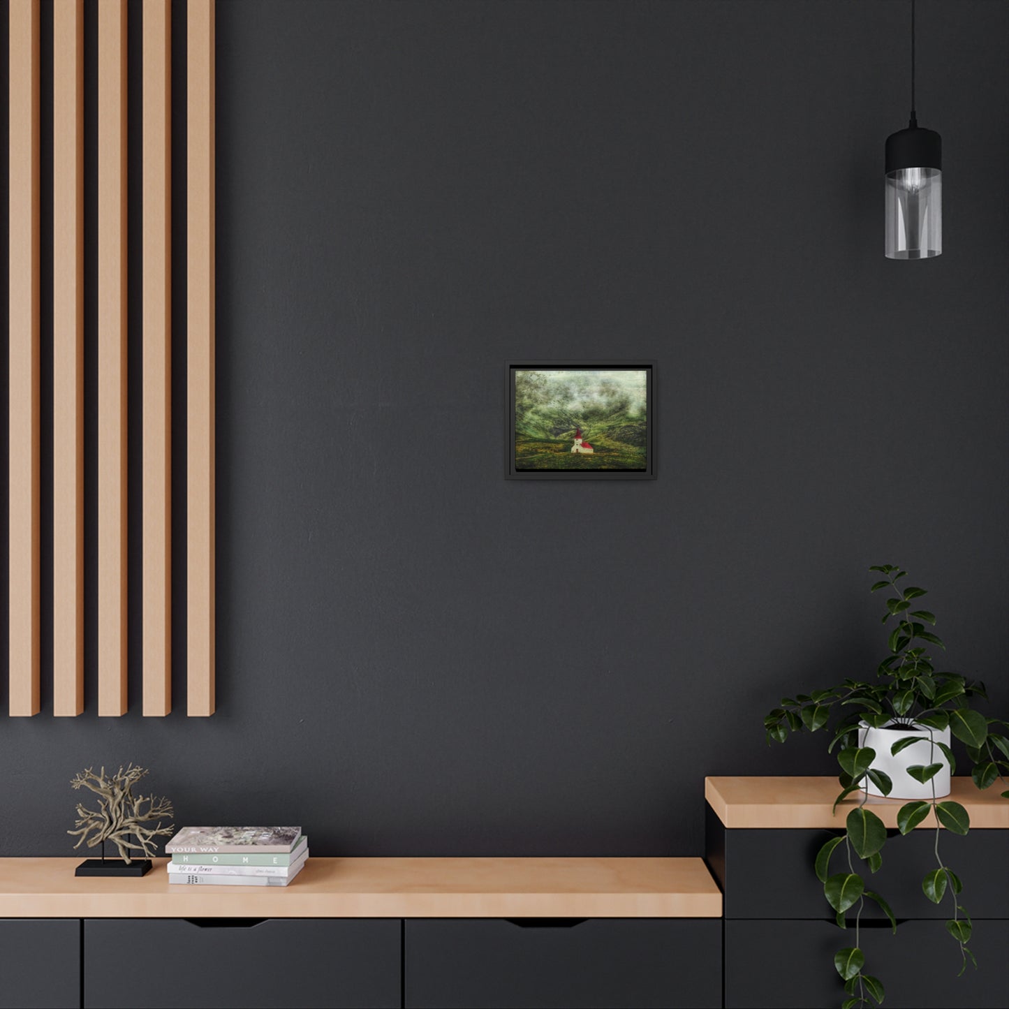 'Beacon on the Hill' Iceland - Gallery Framed Canvas Wrap