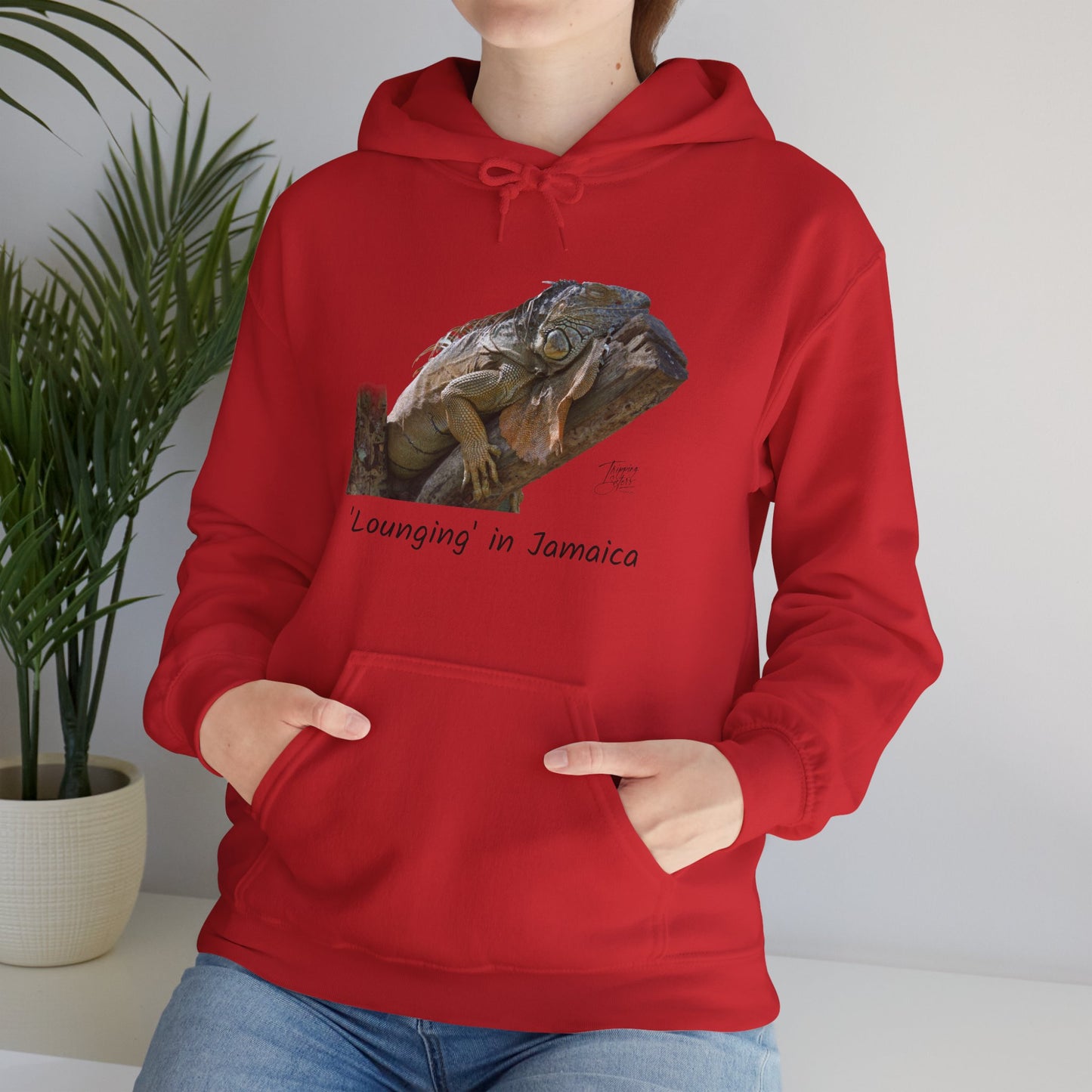 ‘Lounging’ Jamaica - Unisex Heavy Blend™ Hooded Sweatshirt