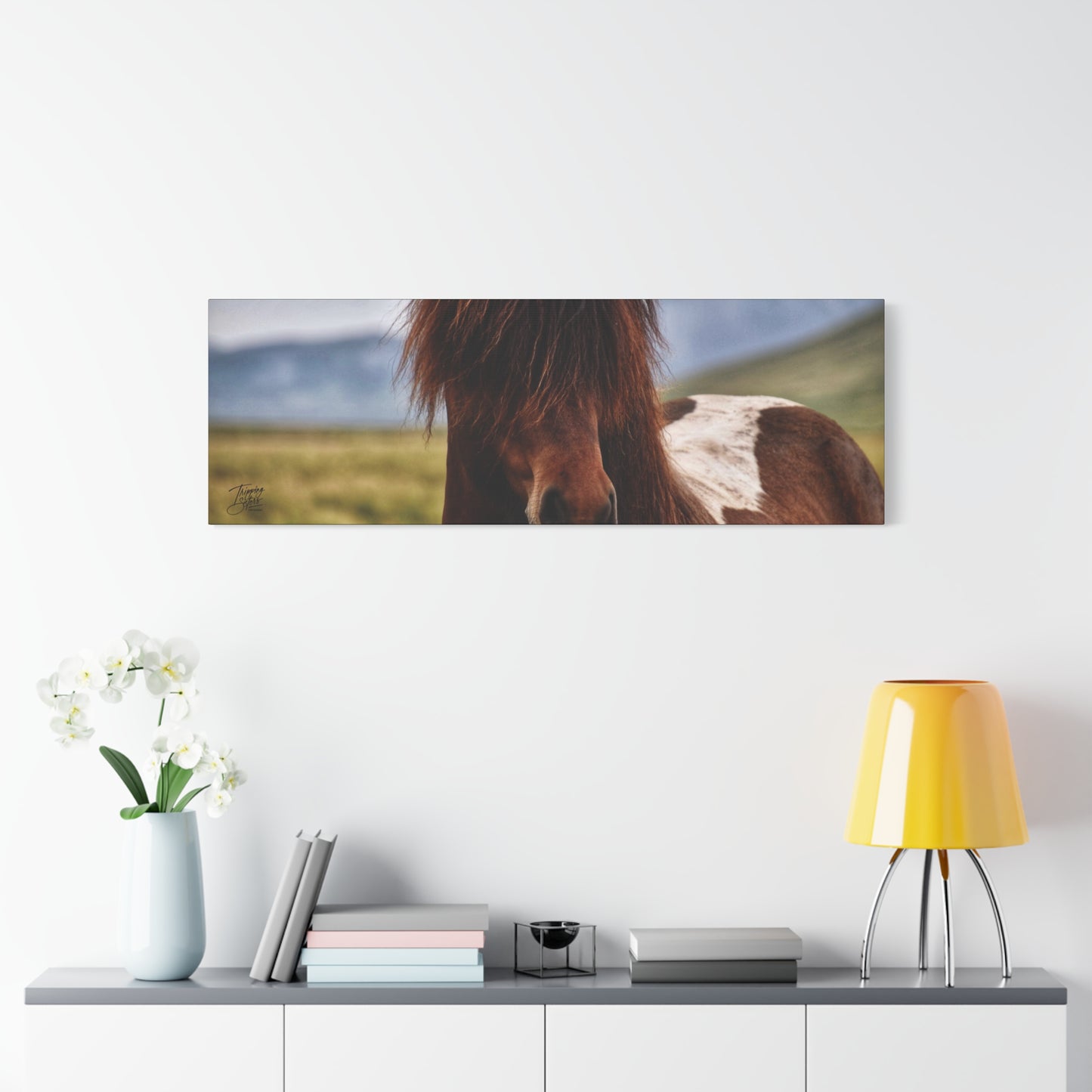 'Icelandic Pony' Iceland - Stretched Canvas