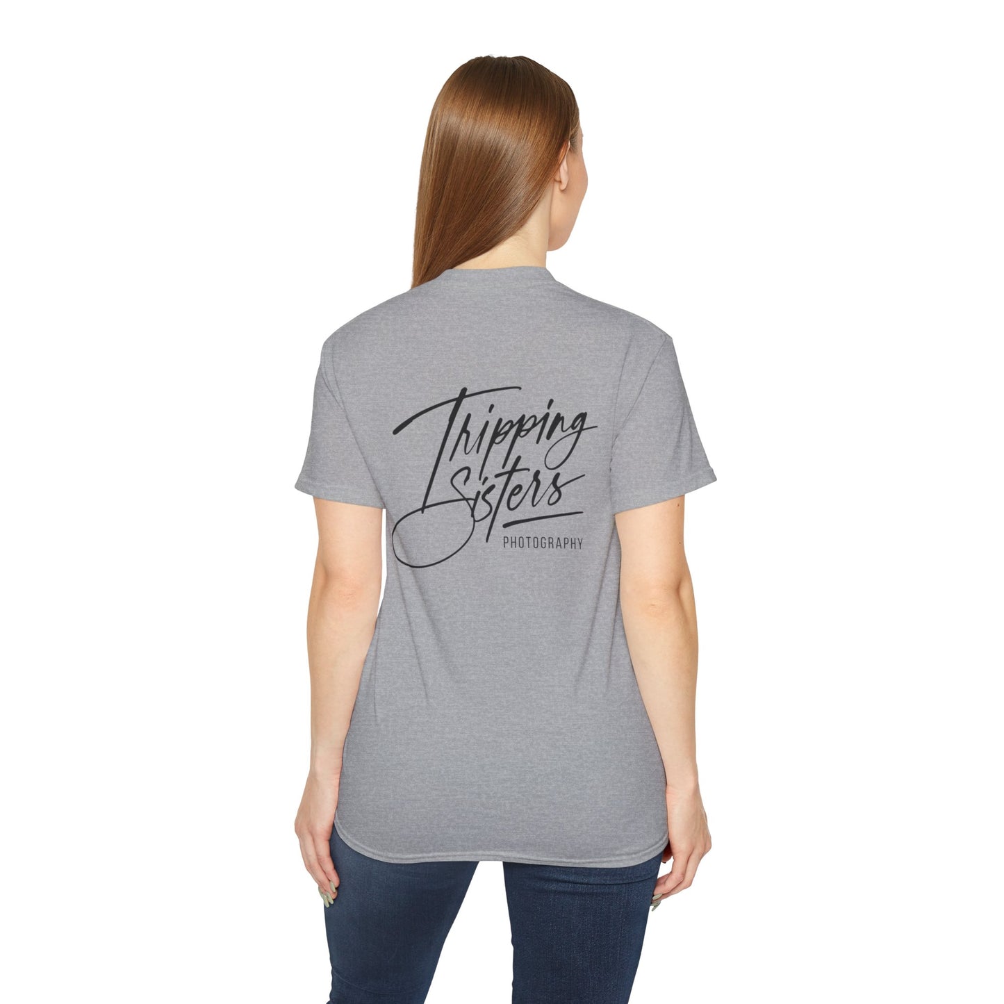 'Tripping Sisters' Logo (back) - Unisex Ultra Cotton Tee