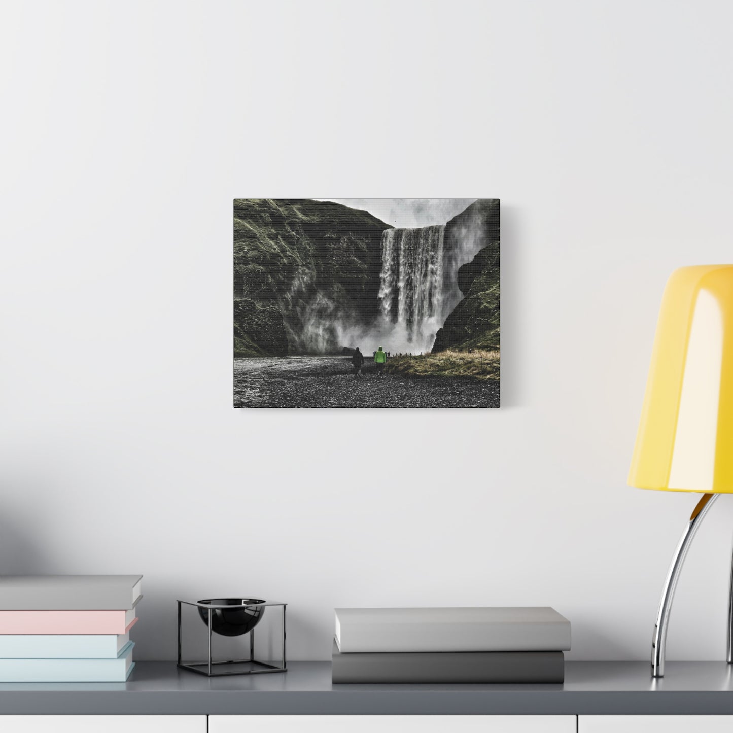 'Skogafoss Waterfall' Iceland - Stretched Canvas
