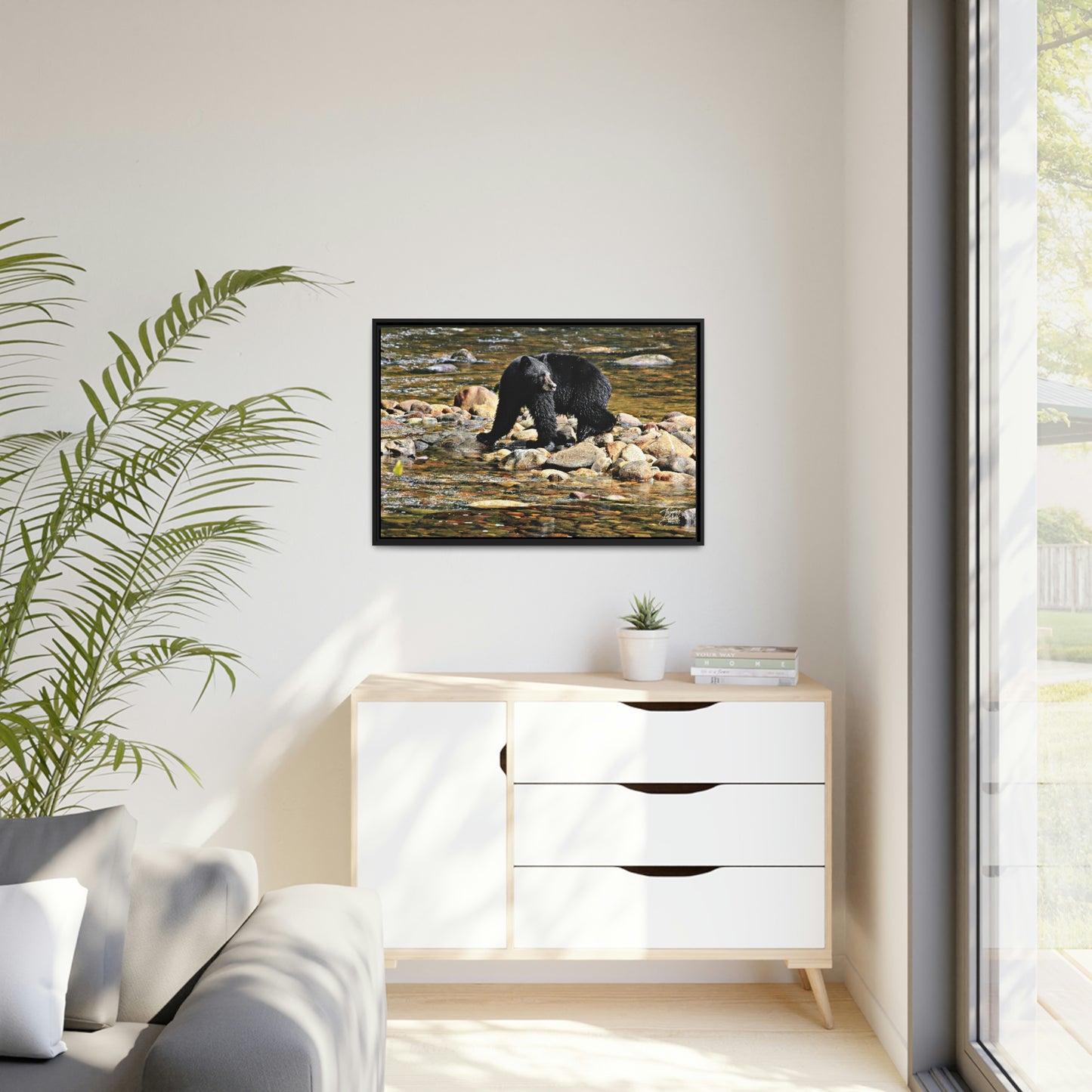 'I See You' Bella Bella, BC  - Gallery Framed Canvas Wrap