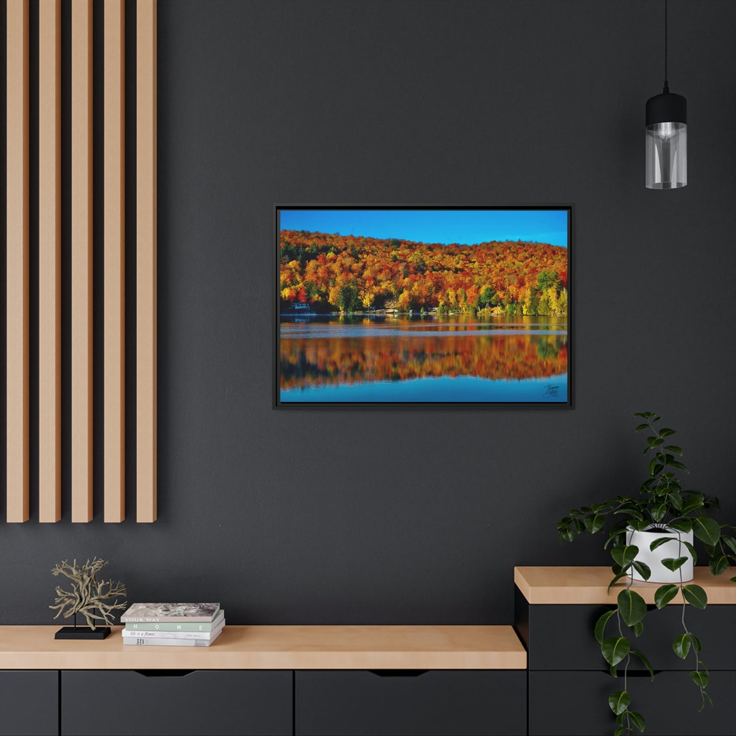 'Fall Rhapsody' Quebec, Canada - Gallery Framed Canvas Wrap