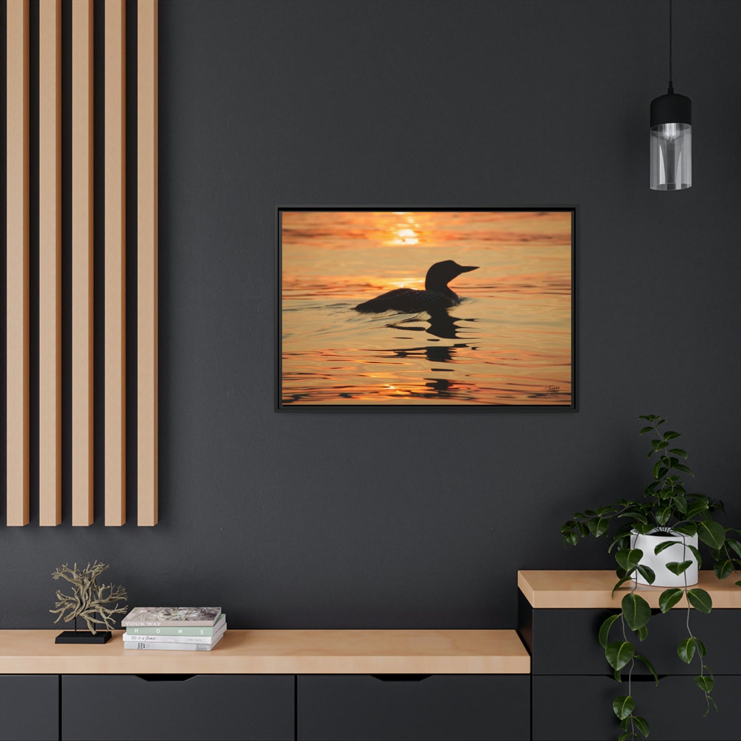 'Silhouette'  - Gallery Framed Canvas Wrap