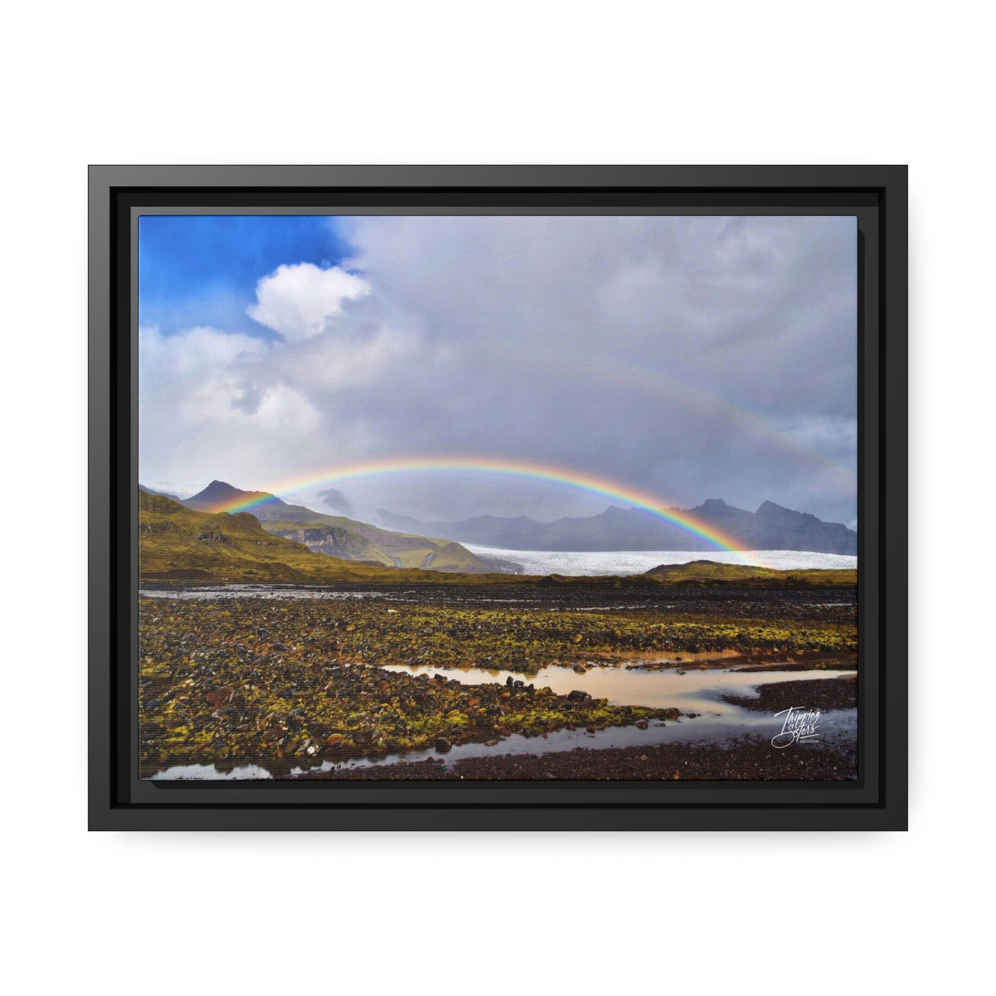 'Parting of the Clouds' Iceland  - Gallery Framed Canvas Wrap
