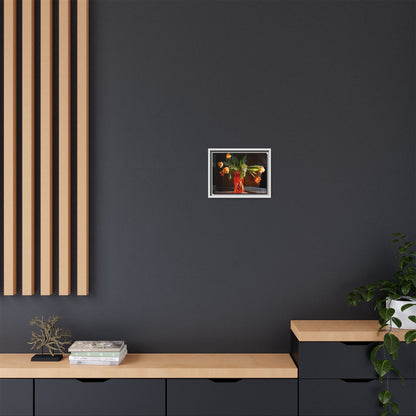 Copy of Framed Matte Canvas Print — Vintage Tulip Vase Wall Art