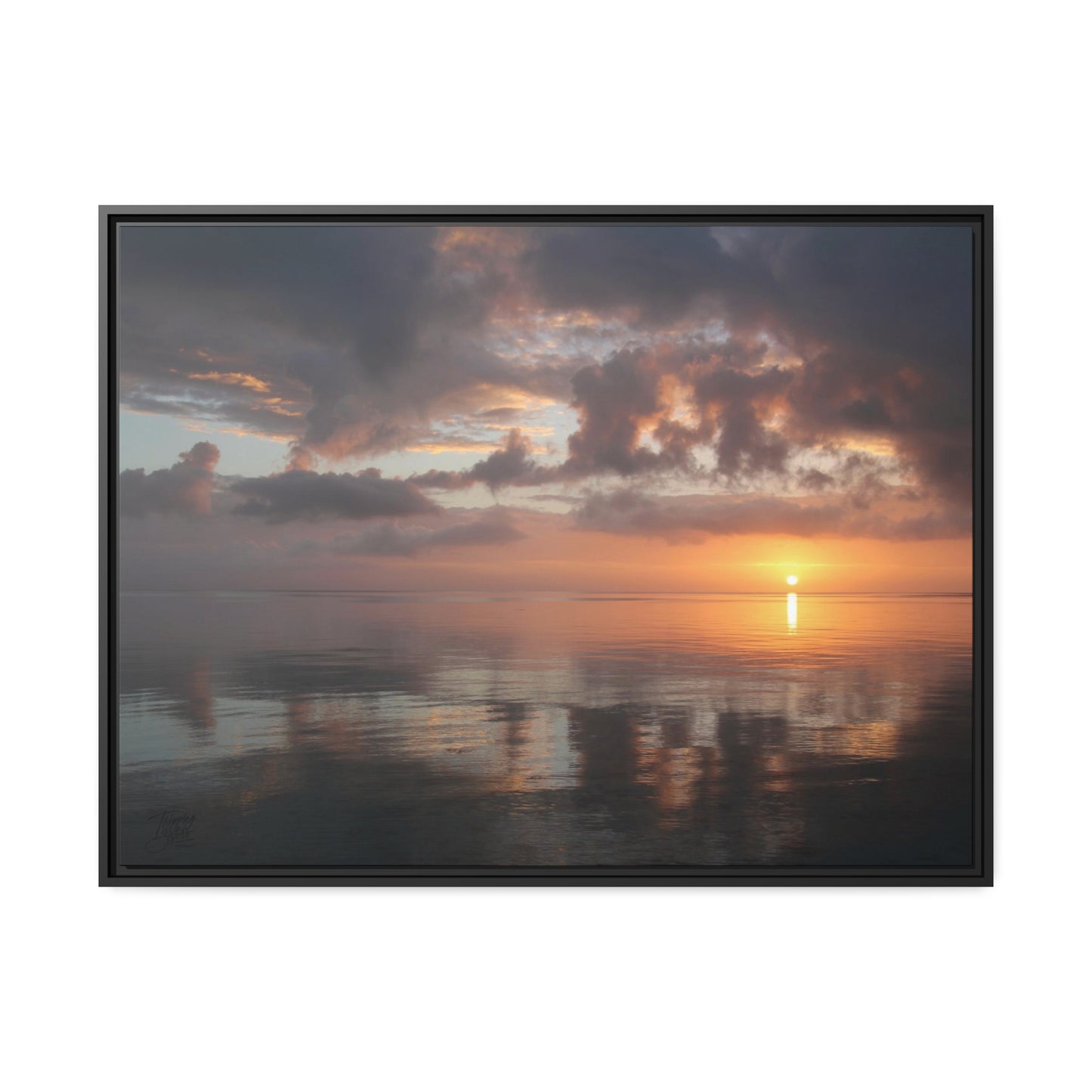 'Wish You Were Here'  Providenciales, Turks and Caicos - Gallery Framed Canvas Wrap