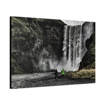 'Skogafoss Waterfall' Iceland  - Stretched Canvas