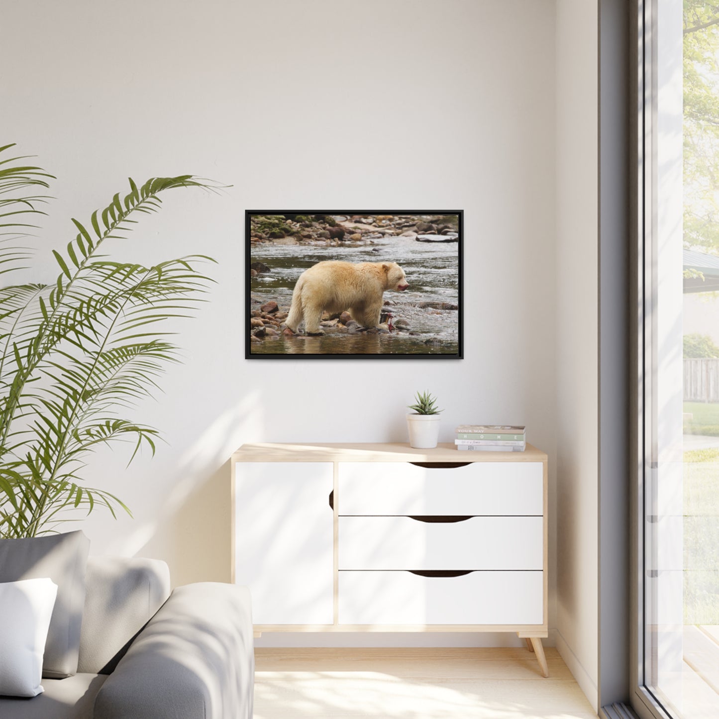 'Spirit Bear' Rainforest,  British Columbia - Gallery Framed Canvas Wrap