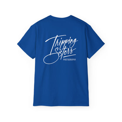 'Tripping Sisters' Logo (back) - Unisex Ultra Cotton Tee