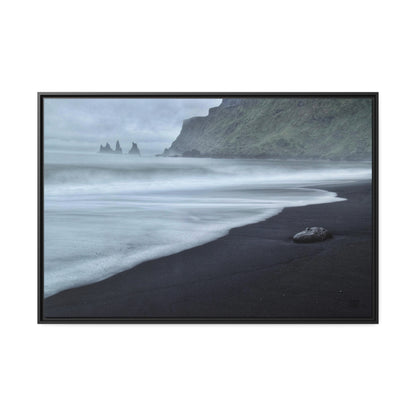 'Last Light' Dyrholaey Beach, Iceland  - Gallery Framed Canvas Wrap