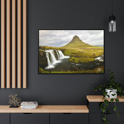 'Three's Company' Kirkjufellfoss, Iceland - Gallery Framed Canvas Wrap