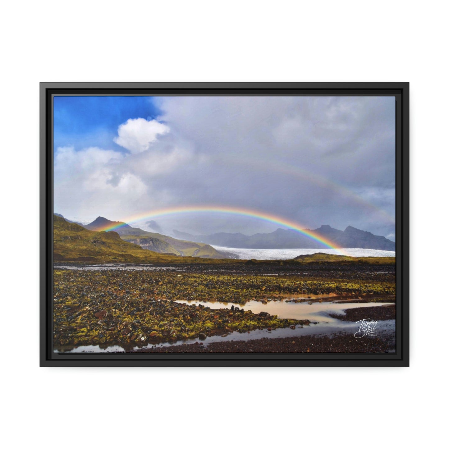 'Parting of the Clouds' Iceland  - Gallery Framed Canvas Wrap